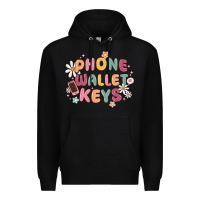 Black phone wallet keys Premium Hoodie - MaliasSmallBusiness