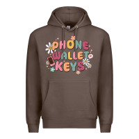 Coffee phone wallet keys Premium Hoodie - MaliasSmallBusiness