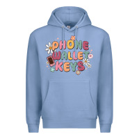 Colony Blue phone wallet keys Premium Hoodie - MaliasSmallBusiness