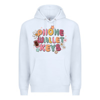 White phone wallet keys Premium Hoodie - MaliasSmallBusiness