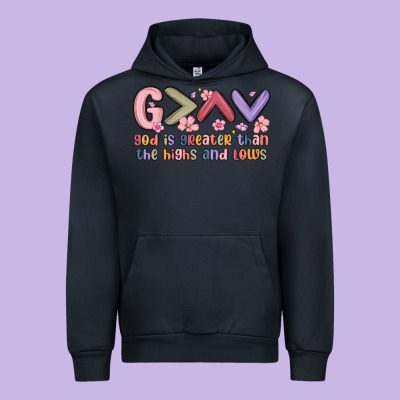 God Is Greater Than The Highs And Lows Urban Hoodie Designed By Maliassmallbusiness