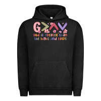 Pigment Black god is greater than the highs and lows Urban Hoodie - MaliasSmallBusiness
