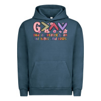 Pigment Midnight Navy god is greater than the highs and lows Urban Hoodie - MaliasSmallBusiness