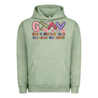 Pigment Oil Green god is greater than the highs and lows Urban Hoodie - MaliasSmallBusiness