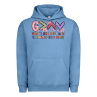 Pigment Pebble Blue god is greater than the highs and lows Urban Hoodie - MaliasSmallBusiness
