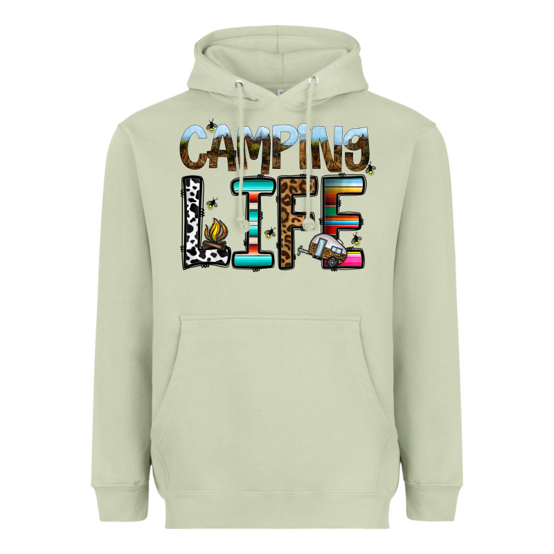 Camping Life Heavyweight Hoodie by CowhideDigitalArt | Teevron