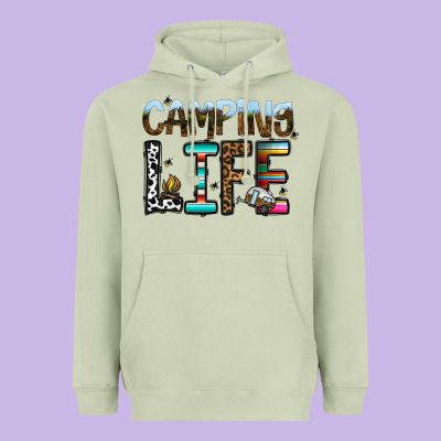 Camping Life Heavyweight Hoodie Designed By Cowhidedigitalart