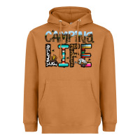 Meerkat camping life Heavyweight Hoodie - CowhideDigitalArt