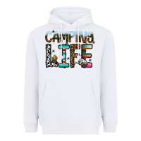 White camping life Heavyweight Hoodie - CowhideDigitalArt