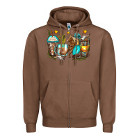 Chestnut cowboy coffee cups Zipper Hoodie - Zillion Design Studio