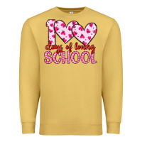 Antique Gold 100 days of loving school Premium Sweatshirt - Artiststas