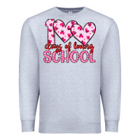 Heather Grey 100 days of loving school Premium Sweatshirt - Artiststas