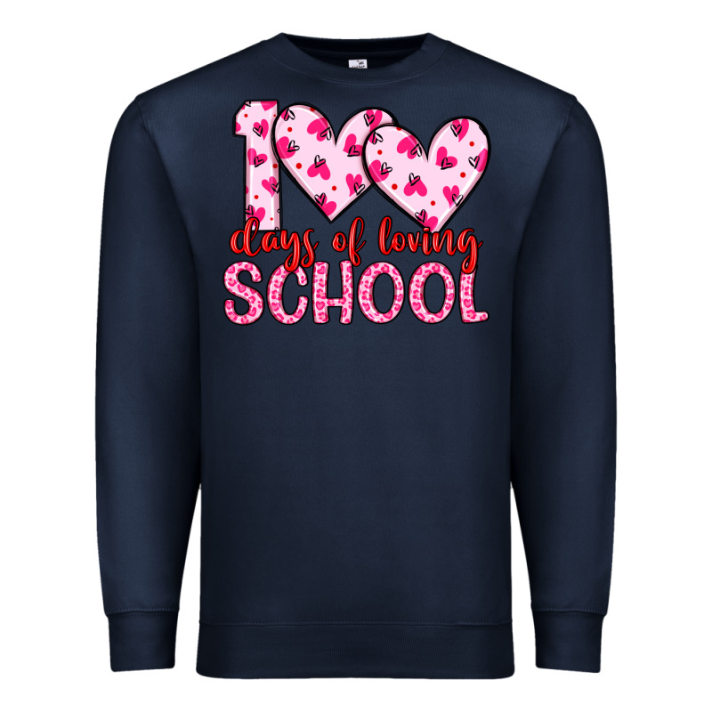 100 Days Of Loving School Premium Sweatshirt by Artiststas | Teevron