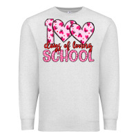 Oatmeal Heather 100 days of loving school Premium Sweatshirt - Artiststas