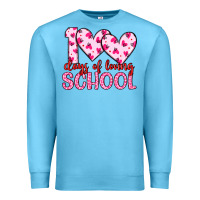 Ocean Blue 100 days of loving school Premium Sweatshirt - Artiststas