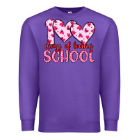 Purple 100 days of loving school Premium Sweatshirt - Artiststas