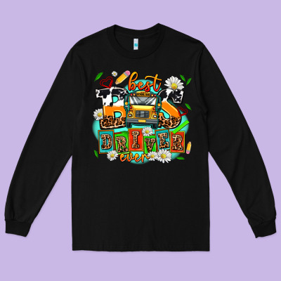 Best Bus Driver Ever Long Sleeve Tee Designed By Adodesignshop