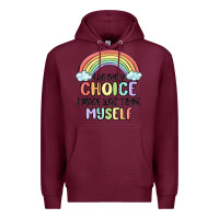 Burgundy gay pride Premium Hoodie - MaliasSmallBusiness