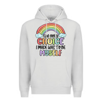 Dove Grey gay pride Premium Hoodie - MaliasSmallBusiness