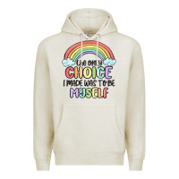 Oatmeal Heather gay pride Premium Hoodie - MaliasSmallBusiness