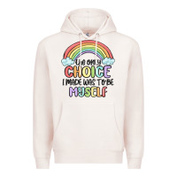 Pale Pink gay pride Premium Hoodie - MaliasSmallBusiness