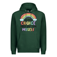 Sports Green gay pride Premium Hoodie - MaliasSmallBusiness
