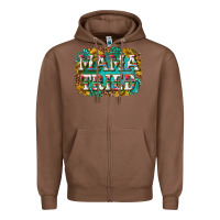 Chestnut western mama tried with sunflowers and gemstone Zipper Hoodie - texasbilliewilder