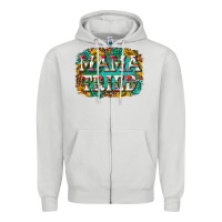Dove Grey western mama tried with sunflowers and gemstone Zipper Hoodie - texasbilliewilder