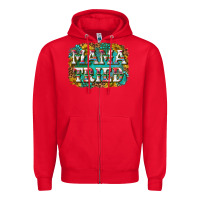 Red western mama tried with sunflowers and gemstone Zipper Hoodie - texasbilliewilder