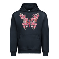 Navy floral butterfly Urban Hoodie - MaliasSmallBusiness
