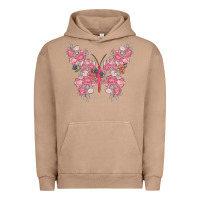Pigment Burro floral butterfly Urban Hoodie - MaliasSmallBusiness