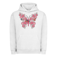 Pigment Lunar Rock floral butterfly Urban Hoodie - MaliasSmallBusiness