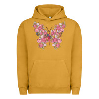 Pigment Peanut Butter floral butterfly Urban Hoodie - MaliasSmallBusiness