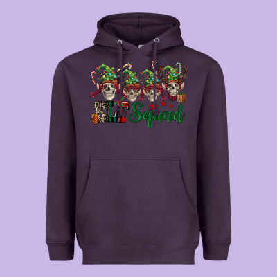 Elf Squad Skulls Heavyweight Hoodie Designed By Fadigitalartstudio