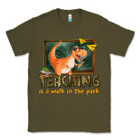 Army Green teaching is a walk in the park Classic Tee - texasbilliewilder