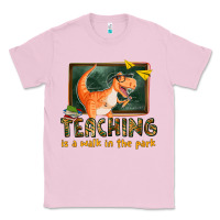 Bubblegum Pink teaching is a walk in the park Classic Tee - texasbilliewilder