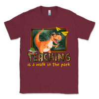 Burgundy teaching is a walk in the park Classic Tee - texasbilliewilder