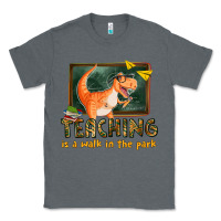 Charcoal Heather teaching is a walk in the park Classic Tee - texasbilliewilder