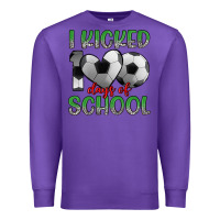 Purple i kicked 100 days of school Premium Sweatshirt - Artiststas