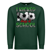 Sports Green i kicked 100 days of school Premium Sweatshirt - Artiststas