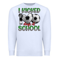 White i kicked 100 days of school Premium Sweatshirt - Artiststas