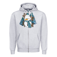 Heather Grey showman winter Zipper Hoodie - RanaPortraitStore
