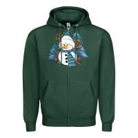 Sports Green showman winter Zipper Hoodie - RanaPortraitStore