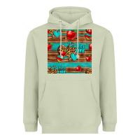 Matcha teacher life seamless pattern Heavyweight Hoodie - HRA Design Shop