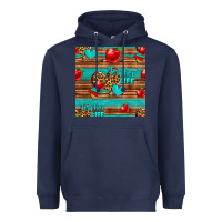 Navy teacher life seamless pattern Heavyweight Hoodie - HRA Design Shop
