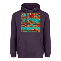 Plum teacher life seamless pattern Heavyweight Hoodie - HRA Design Shop