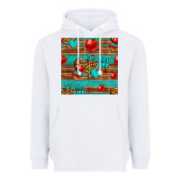 White teacher life seamless pattern Heavyweight Hoodie - HRA Design Shop