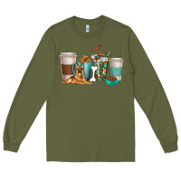 Army Green german shepherd dog coffee cups Long Sleeve Tee - texasbilliewilder