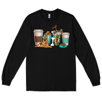 Black german shepherd dog coffee cups Long Sleeve Tee - texasbilliewilder