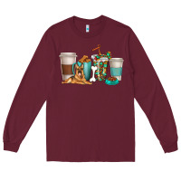 Burgundy german shepherd dog coffee cups Long Sleeve Tee - texasbilliewilder